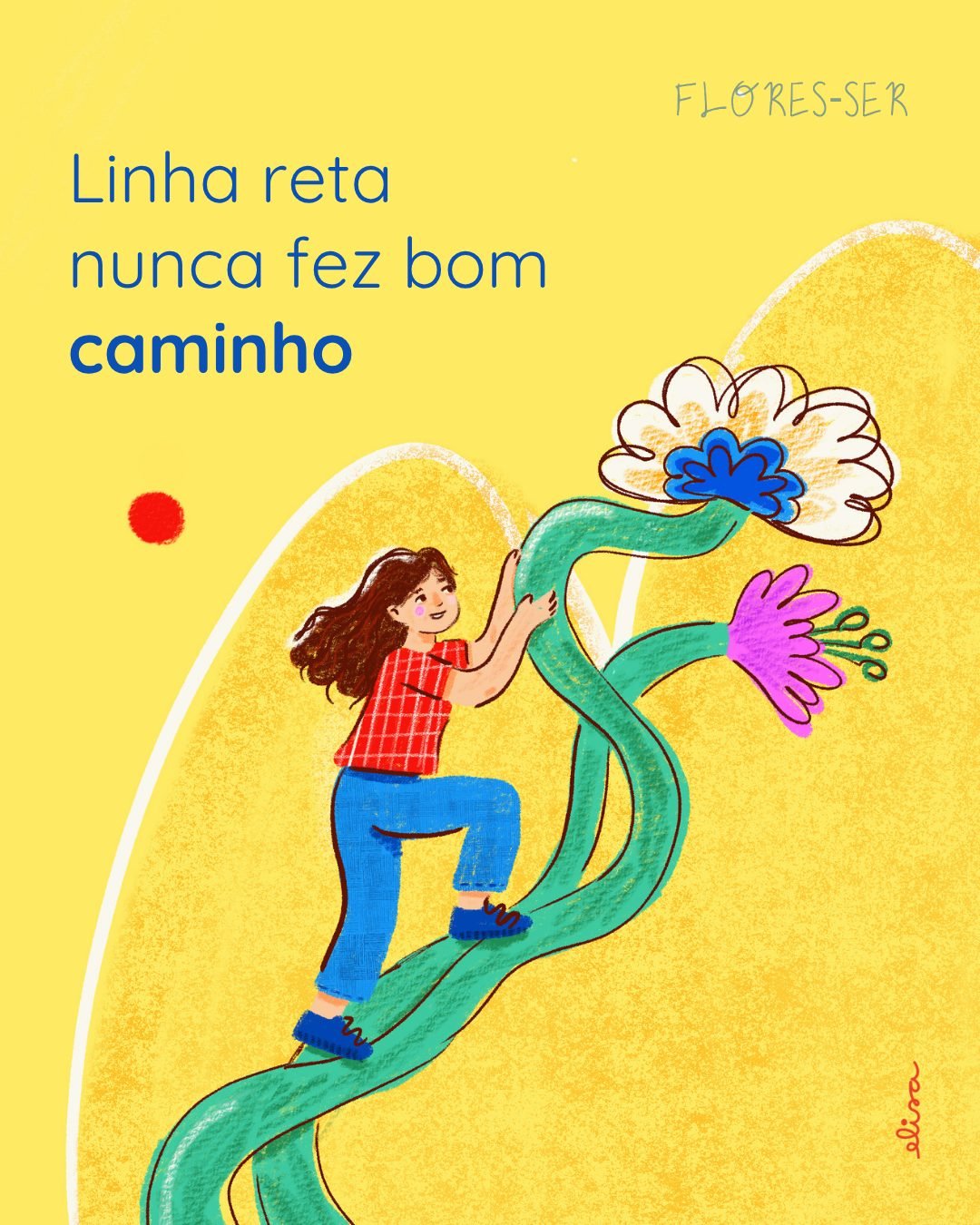 Ilustração autoral Flores-ser