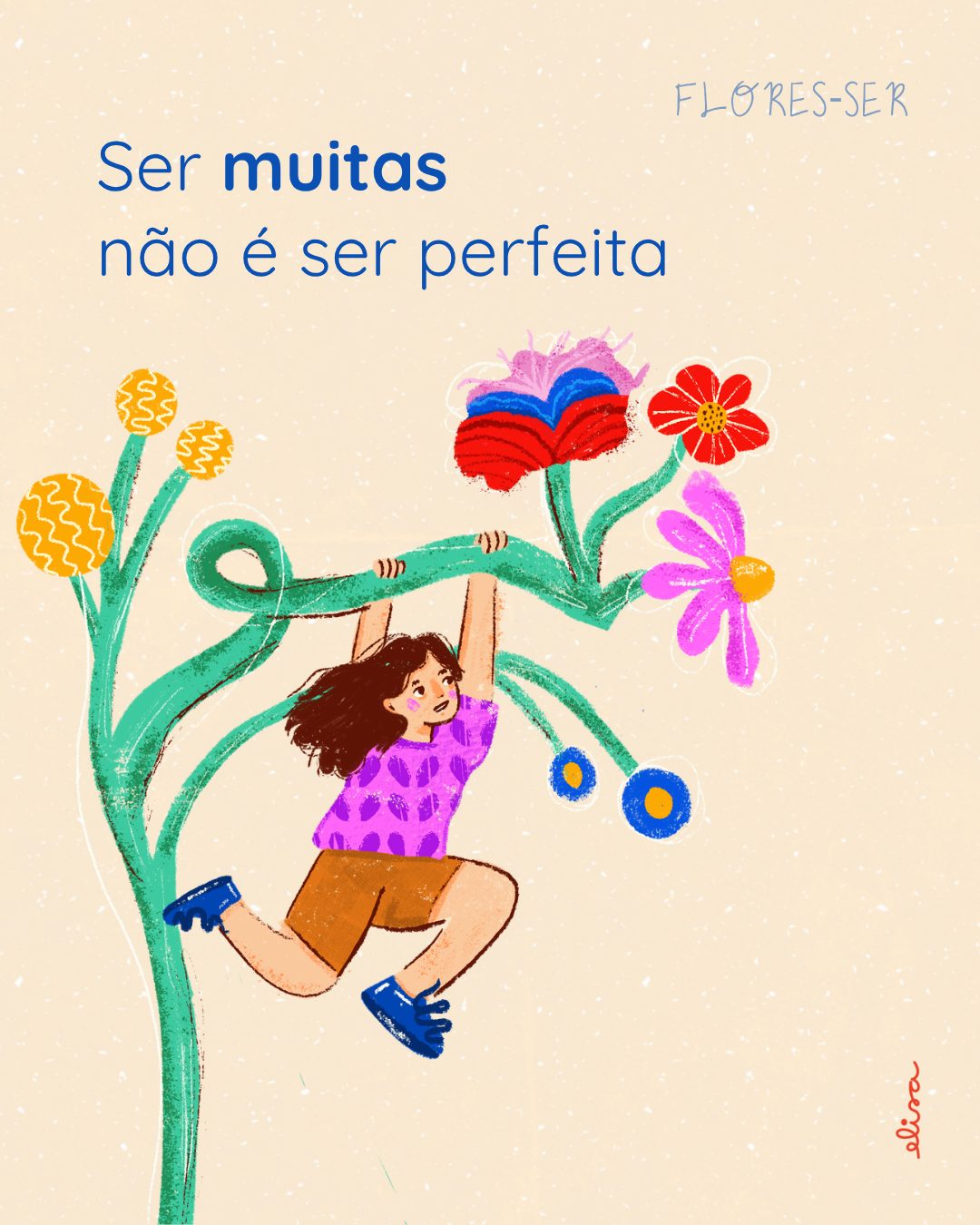 Ilustração autoral Flores-ser