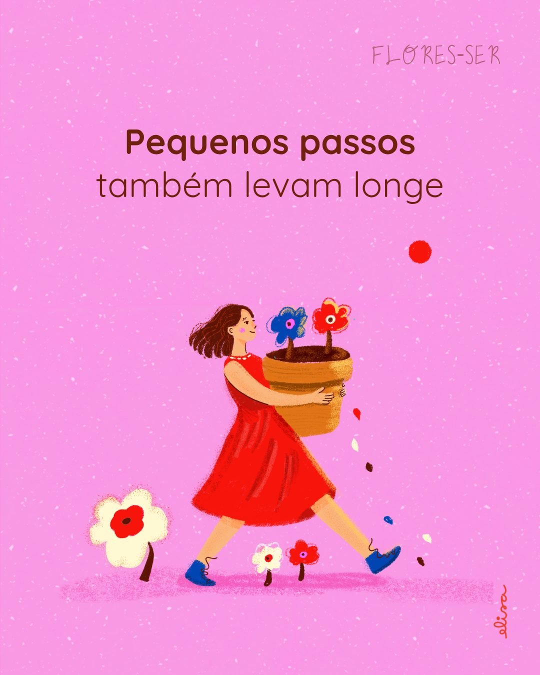 Ilustração autoral Flores-ser
